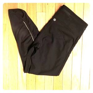 Lululemon black running leggings/crops
